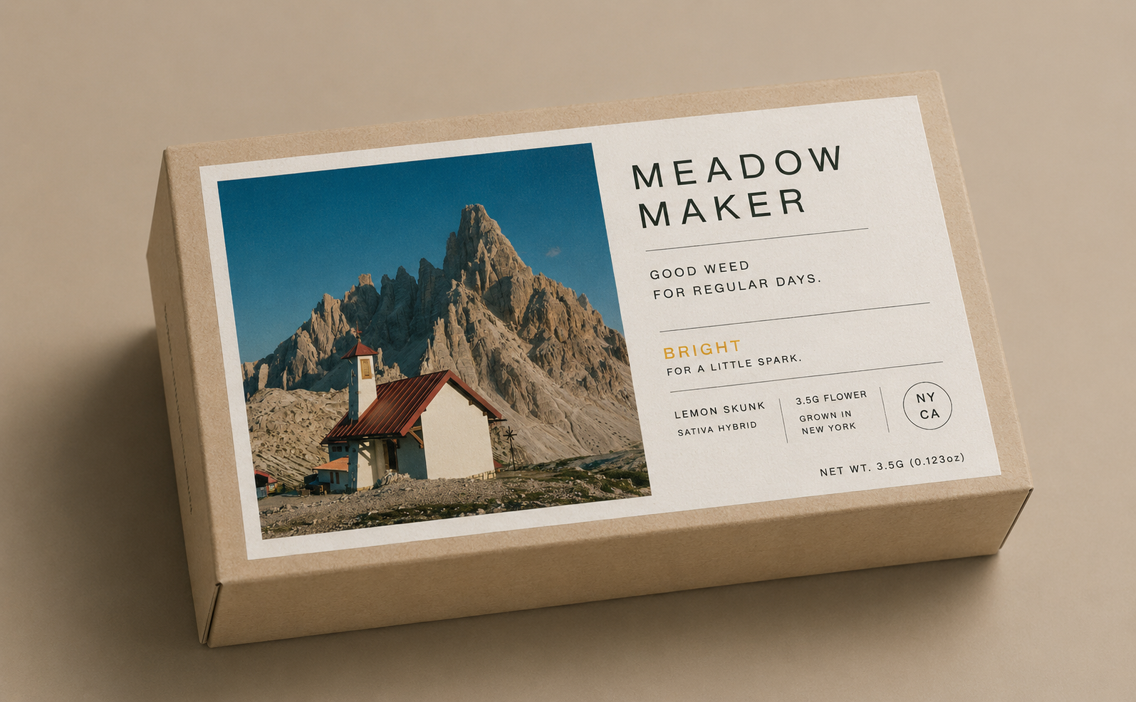 Meadow Maker box — mountains